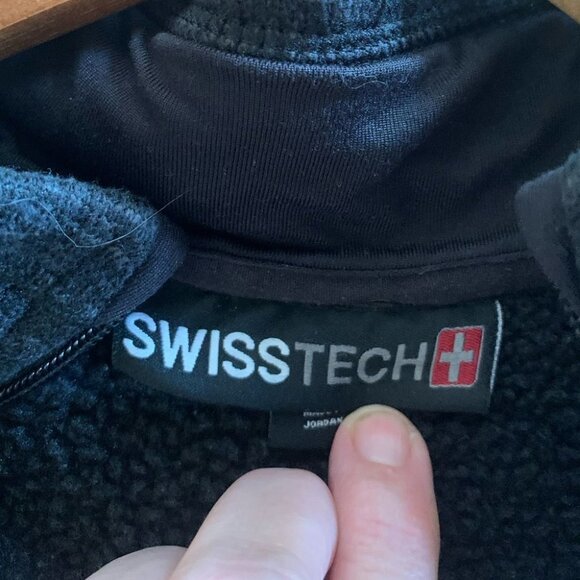 SWISSTECH - Full Zip Fleece - Size L‎ - 42-44” - Black/grey - Polyester - Picture 5 of 9